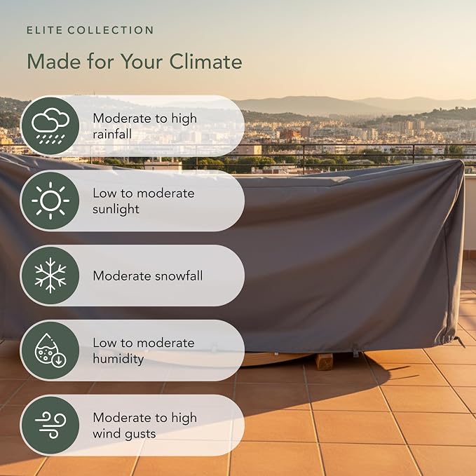 Covermates Elite Hammock Cover – Weather-Resistant 300D Polyester with Double-Stitched Seams, Adjustable Buckle Straps & Lightweight All-Weather Protection, 188W x 58D x 20H, Charcoal