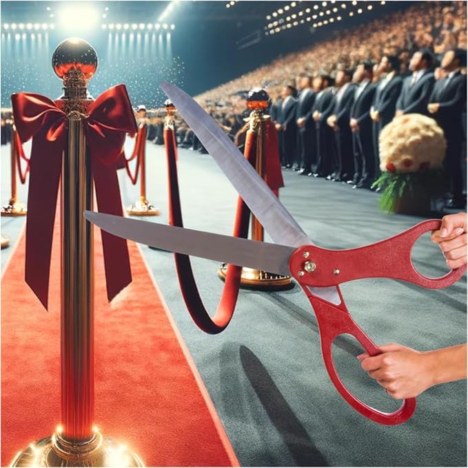 25" Giant Scissors for Ribbon Cutting Ceremony Ribbon Cutting Scissors for Special Events Inaugurations and Ceremonies