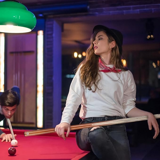 Kmise 57 inch Pool Cue, 19oz Cue Stick with 9.5mm Professional Tip, Handcraft, Made of Chacate Preto Wood, Bar or House Use for Men or Women, Pool Sticks for Adults