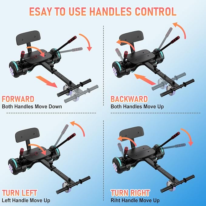 LIEAGLE Hoverboard, 6.5" Self Balancing Scooter Hover Board with Bluetooth Wheels LED Lights for Kids Adults
