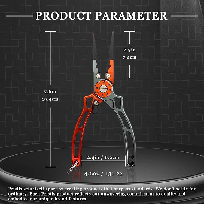 Pristis Upgraded Line Winder & UTA II Fishing Pliers, Utility Multi-Function Fishing Tools Combination, A Neat Option for Angler, Practicalti-Twist Spooling Tool Gear for Baitcasting Casting Spinning