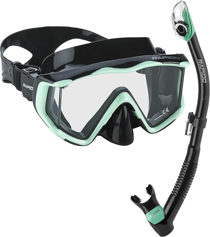 Rapido Clareza Three Lens Mask and Snorkel Combo