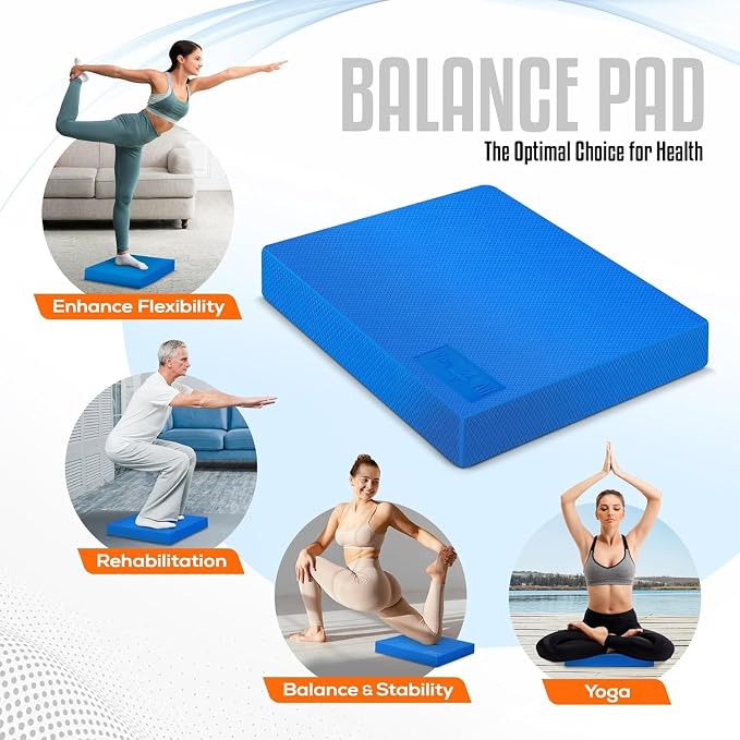 Yes4All 2-in-1 Professional Wooden Balance Boards & Slant Board + Engineering Wood Slant board & Balance board (2in1)