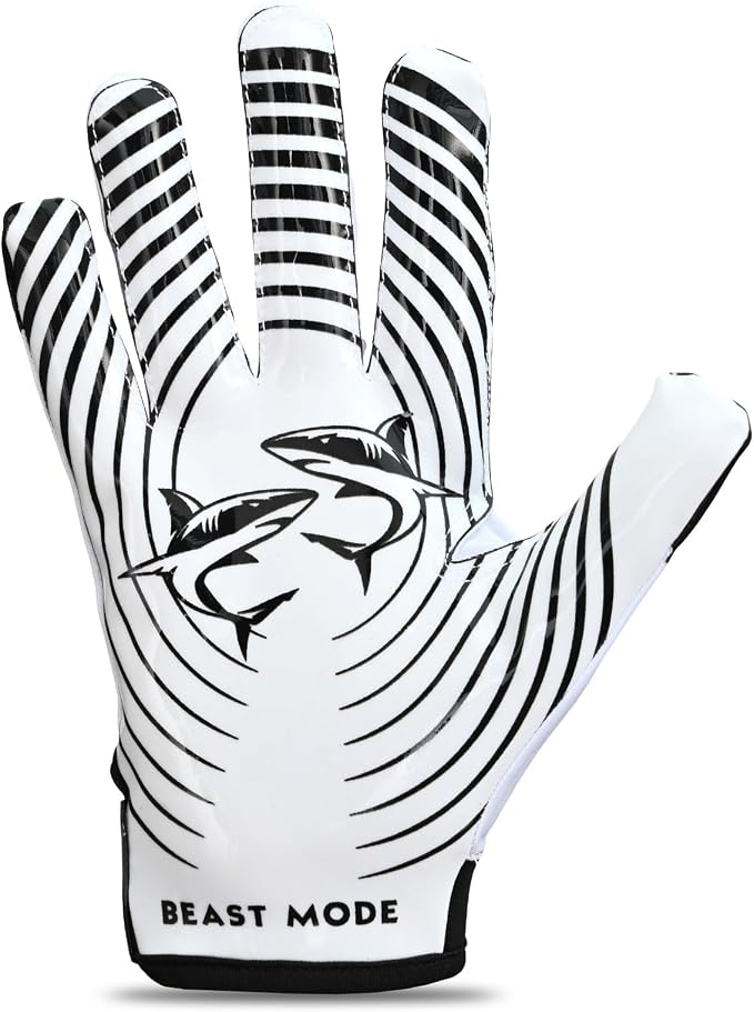 Non-Slip Tacky Football Gloves Ball Feel Sensation, Football Receiver Gloves in Youth, Adult, and Kid Sizes, Ultra Sticky Silicone Strong Palm Grip