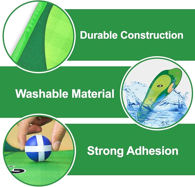 TOY Life Chipping Golf Game Mat Indoor Outdoor Games for Adults and Family Kids Outdoor Play Equipment Stick Chip Game Indoor Golf Set Backyard Games Outdoor Toys for Kids