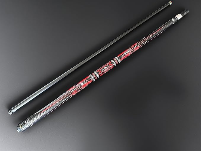 Tai ba cues Fibergalss Shaft Pool Stick with case, 13mm Multilayer Leather Tip, 58", Hardwood Canadian Maple Professional Billiard Pool Cue Stick, Quick-Release Joint, 18, 19, 20, 21 Oz (Selectable)