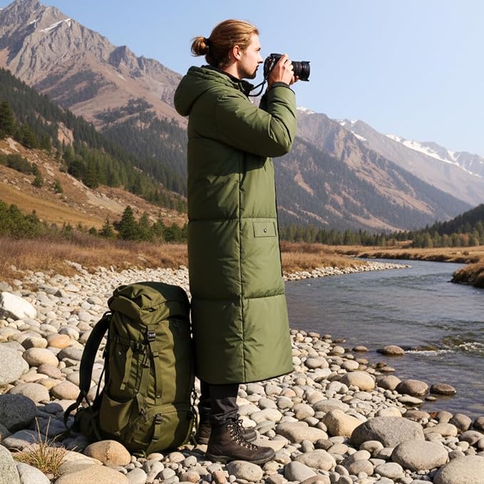 Wearable Sleeping Bag Adult Outdoor & Indoor Sleeping Bags Applicable Temperature 25℉-50℉ Designed for Camping, Hiking, Backpacking, and Other Outdoor Adventures