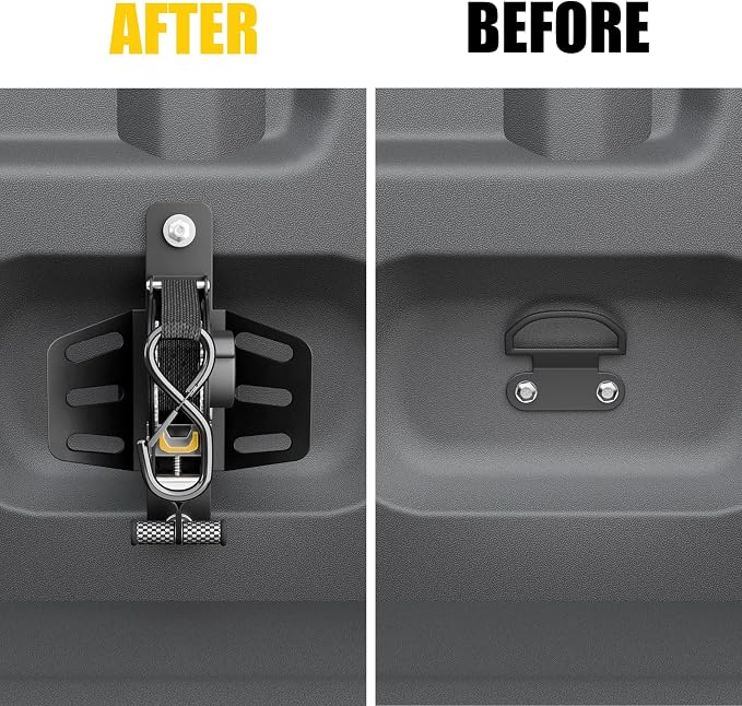 Retractable Ratchet Straps Compatible with 2009-2014 Ford F150 Retracting Straps 2PCS Auto Retract Securing Strap Tie Down System for 2013 F-150 Accessories