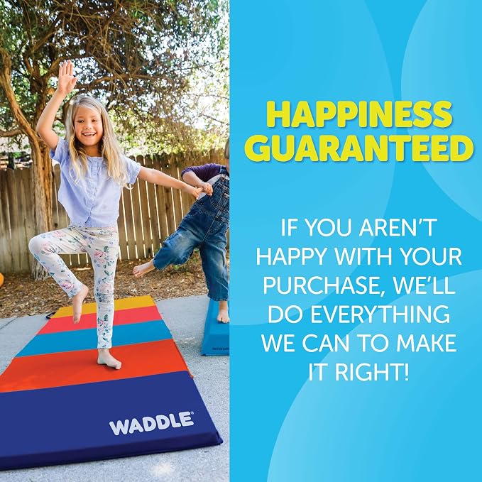WADDLE Tumble Mat for Kids Gymnastics, Training, Home Exercise