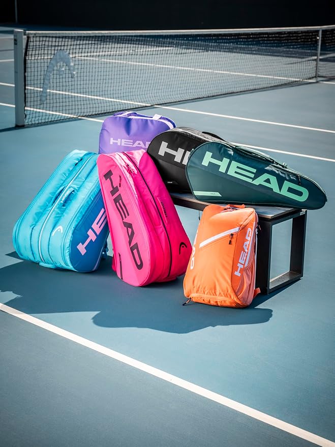 HEAD Tour Racquet Bag XL (12R) Tennis Bag - Holds Up to 12 Racquets, CCT+ Climate Control Technology, 3 Main Compartments, Shoe Pocket & Backpack Carry System