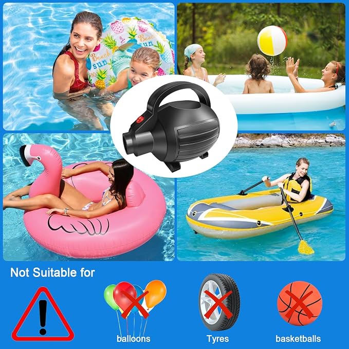 VOFiTNY Gymnastics Air Barrel Tumbling Octagon Mat Back-bend Trainer 600W Electric Air Pump for Inflatables