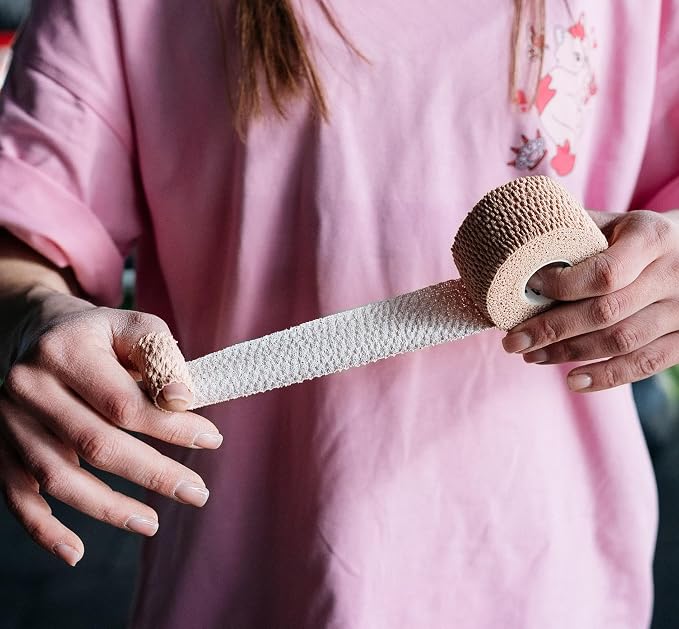 WARM BODY COLD MIND Lifting Thumb Tape for Weightlifting |1.5" x 20.6ft| - Hook Grip Tape for Gym, Powerlifting, Deadlift, Weight Lifting, Athletic Finger Wrap
