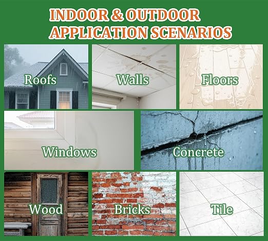 Waterproof Sealant 70oz, Transparent Waterproof Coating for Roof, Floor, Window, Bathroom, Concrete,Wood, Invisible Water Proof Agent&Foundation Leak Repair Adhesive for Indoor/Outdoor Use Water-Based