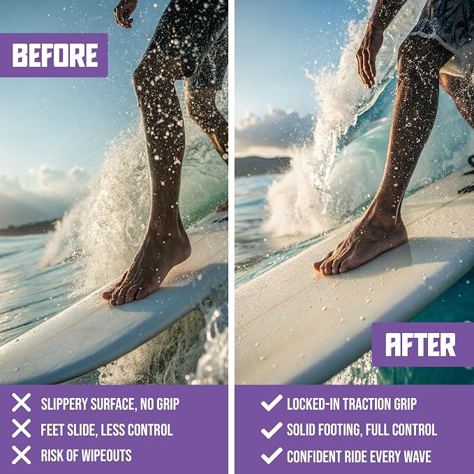 Sticky Bumps Original Surf Wax Cold | Long-Lasting Surfboard Wax | Great Bump Building for Surfing | Non-Toxic, Nature-Safe | for Cold Water Temps 60°F/15°C and Below