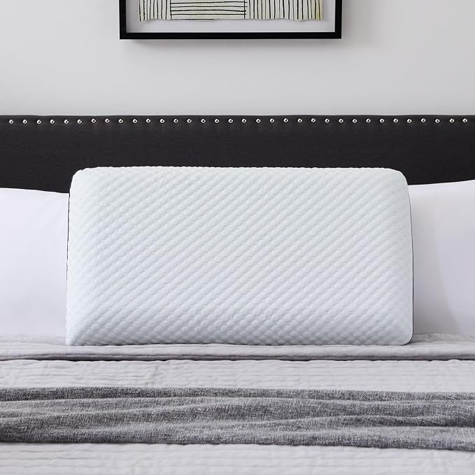 Weekender Cooling Gel Memory Foam Pillow for Sleeping – Queen Size, Ventilated Cooling Pillow for Side & Back Sleepers, Neck & Shoulder Support, Medium Firm, Washable Cover