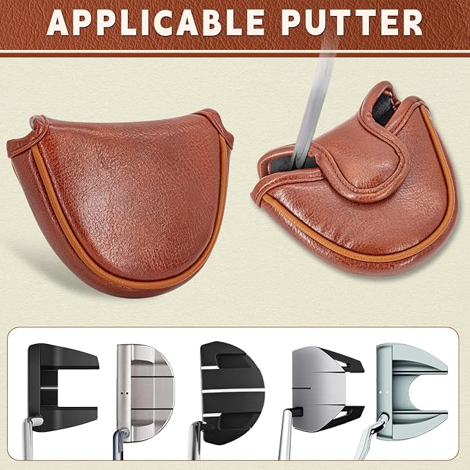 Golf Accessories Golf Club Covers for Driver, Fairway, Hybrids - Golf Driver Headcover/Golf Fairway Wood Head Cover/Hybrid Headcover for Men/Women Golfer