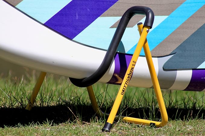 Suspenz SUP Stands, Stand Up Paddle Board, Surfboard Foldable Racks, EZ-Fold Portable Stand, Yellow 22-1901
