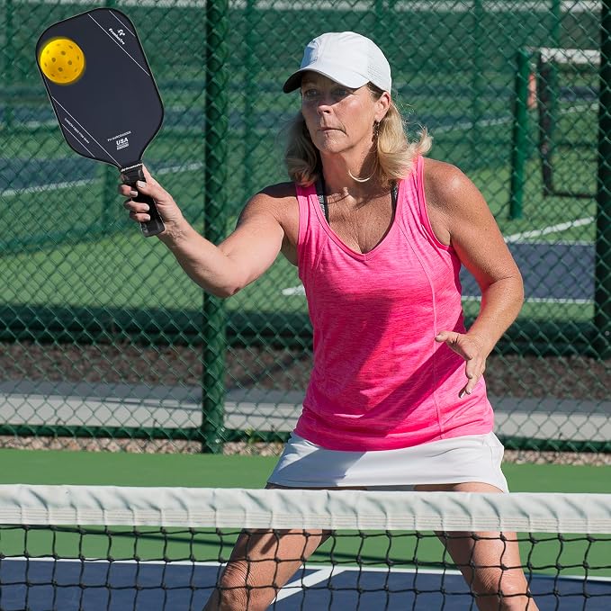 FH-500 T700 Pickleball Racket, 14MM Thick Two-Handed Offensive Pickleball Racket, Speed and Control