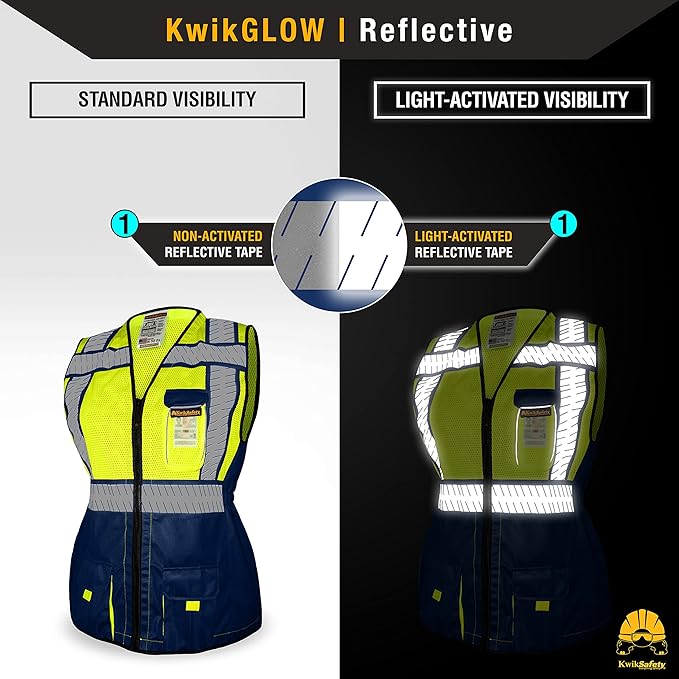 KwikSafety - Charlotte, NC - SHERIFF & SPECIALIST Class 2 & Class 3 Hi Vis ANSI OSHA Safety Vest for Women