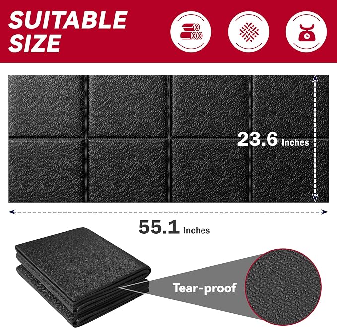 Walking Pad Mat for Carpet, Treadmill Mat for Hardwood Floors, High Density, 0.2" Thickness, Folable, Floor Protection Mats for Bike, Elliptical, Treadmill