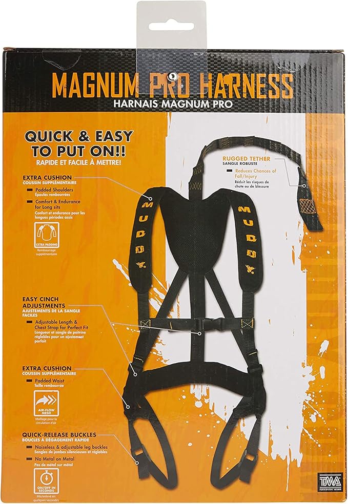MUDDY Magnum Harness Linemans Belt Tree Strap Suspension Relief Strap