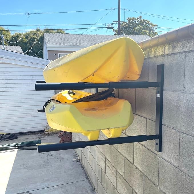 COR Surf Double Board Surfboard Rack | High Performance SUP Wall Mount for Paddleboard or Surfboard SUP and Longboard Wall Shelf