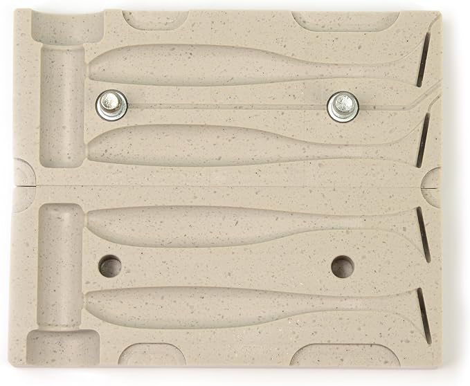 Soft Plastiс Mold Lure Making Injection Molds Fishing Lures Keitech Easy Shiner 3'' Two Cavity