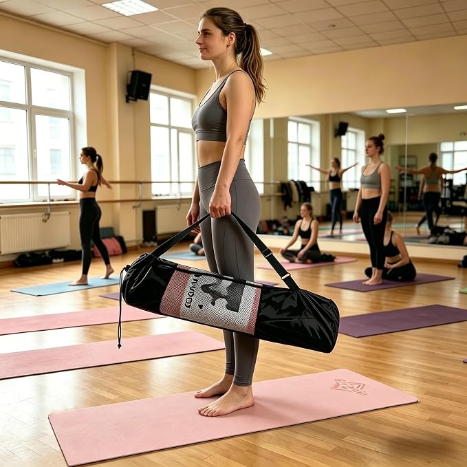 Extra Thick Yoga Mat 0.315 Inch, Non Slip 72x24 Inch, POE Eco Friendly Cushioned Mat for Home Gym Yoga Pilates Men Women