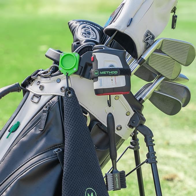 Method Golf BagStack Gear Hub Starter Pack - Golf Accessories Magnetic Landing Pad Plus Two MagStack Tiles - Modular Magnetic Tool Pad Gear Organization Hub with Magnet-to-Magnet Connection