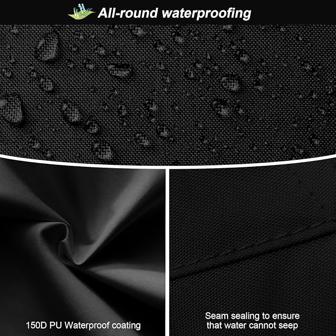 Rain Jacket, High Visibility Rain Coat and Pants, Waterproof Raincoat with Hood, Lightweight Rain Suit for Outdoor Activities, Rain Ponchos for Adults Reusable, Men Women, Black B, S-M