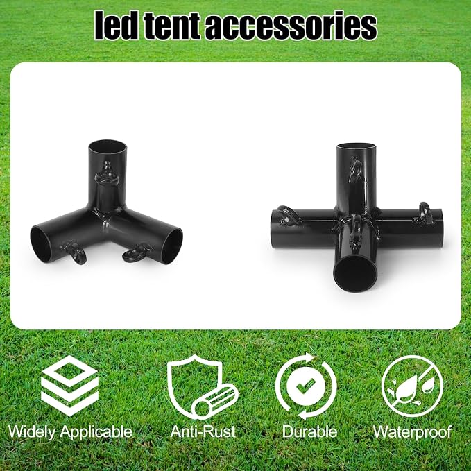Aoneky 1 3/8 Inch Trapezoid Baseball Batting Cage Frame Corner Kit - Batting Cage Connector Kit