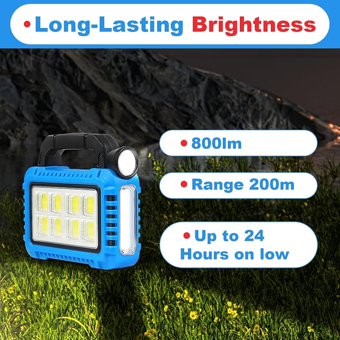 TANSOREN 4 Pack Lantern Camping Essentials Accessories Gear Solar Lights, LED Flashlight for Power Outages, Rechargeable Tent Lights for Emergency, Hurricane, Survival Kits, Operated Lamp