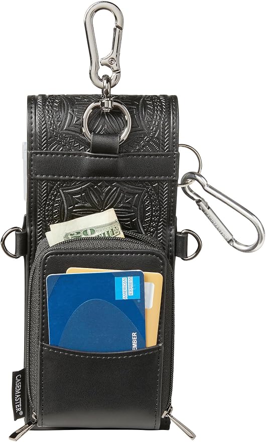 Casemaster Voyager Leatherette Wallet with Nomad Case, Holds 3 Steel Tip or Soft Tip Darts Fully Assembled, Portable Storage Accessories