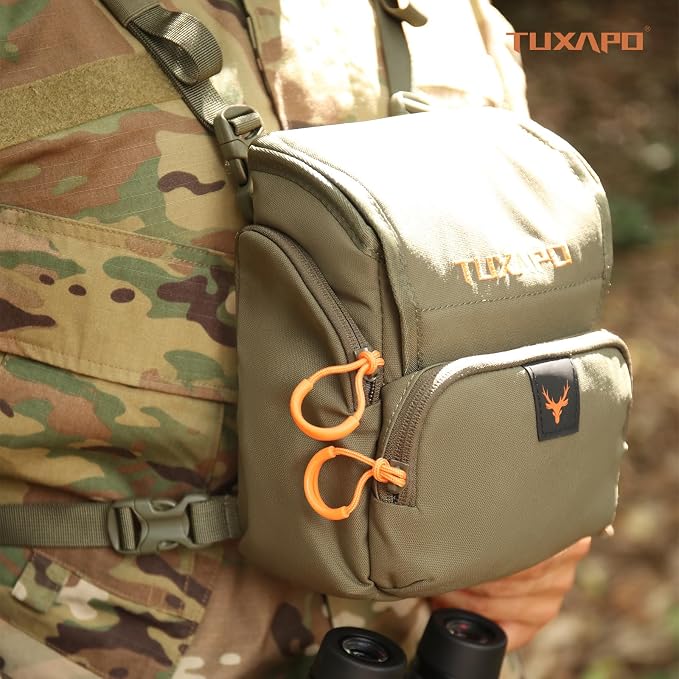 Binocular Harness Chest Pack with Rangefinder Pouch Bino Case for Hunting Hiking Shooting