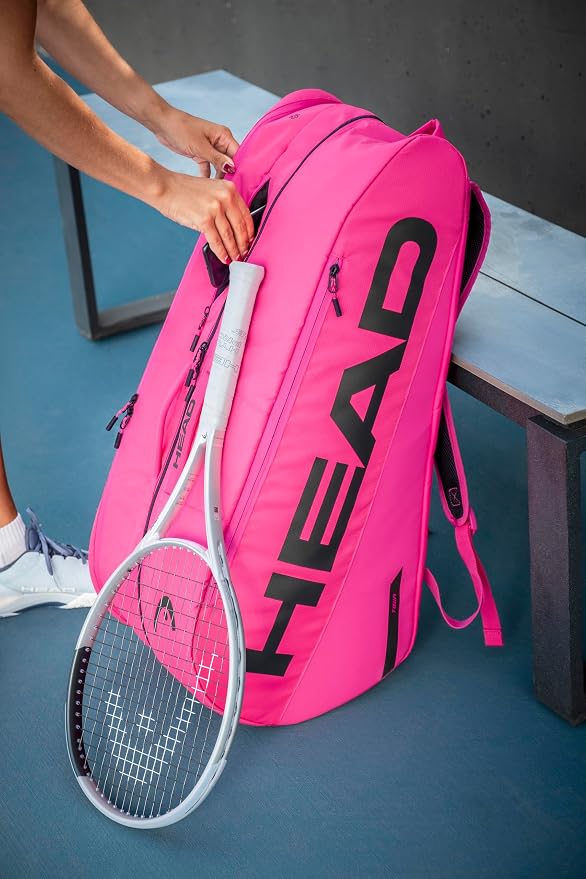 HEAD Tour Racquet Bag L (9R) Tennis Bag - Holds Up to 9 Racquets, CCT+ Climate Control Technology, 2 Main Compartments, Shoe Pocket & Backpack Carry System