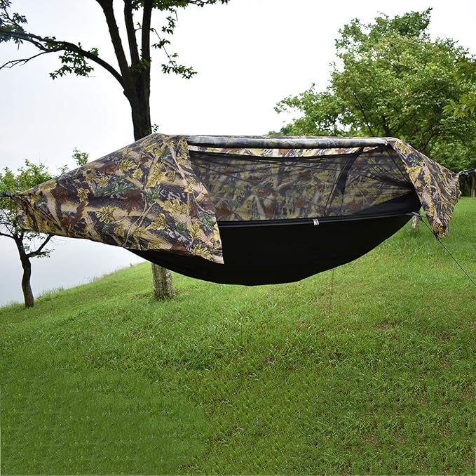 3 in 1 Hammock with Mosquito Net and Rain Fly Outdoor Hammocks Tents for Camping Backpacking Hiking