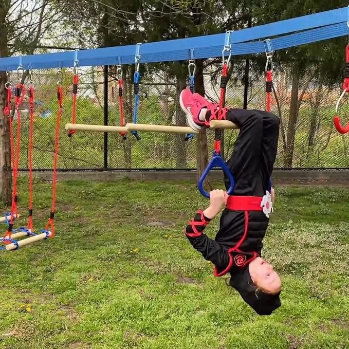 Lily's Things Replacement Slack Line and Ratchet for Double Ninja Course Sets - Ninja Slackline…