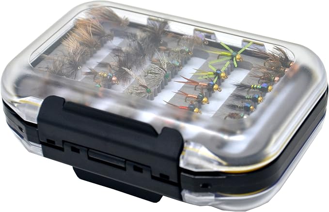 Outdoor Planet Premium Fly Fishing Flies Assortment, 12/24 /48 /66pcs Dry/Wet/Nymph/Streamer Flies, Trout/Bass/Panfish/Salmon Fishing Flies