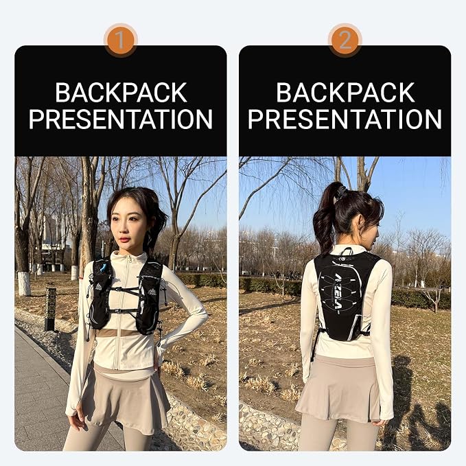 Lightweight Hydration Vest Backpack for Running Cycling Hiking, Water Bladder Pack for Outdoor Sports