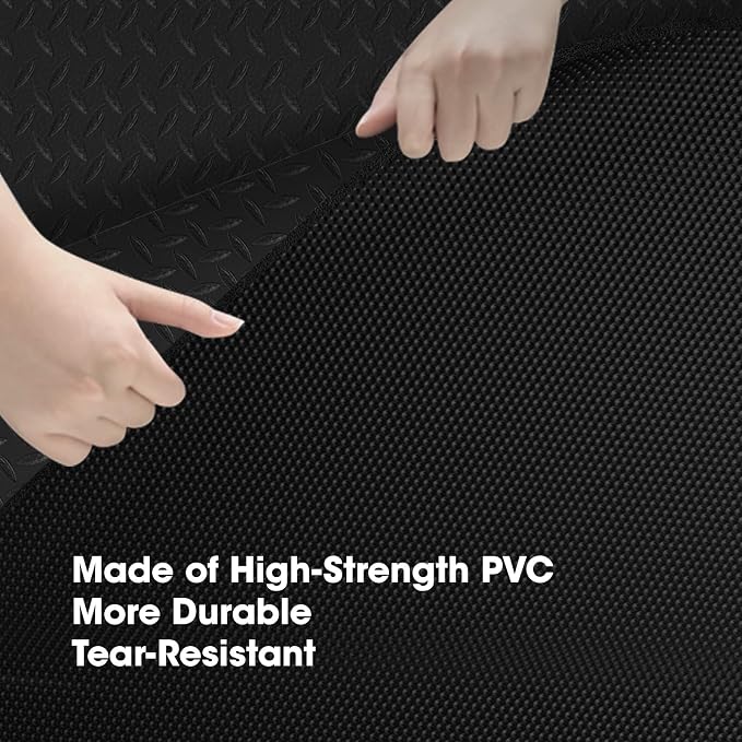 Treadmill Walking Pad Mat for Carpet and Hardwood Floors, 68"x24", 1/5" Thick Exercise Equipment Mat for Under Treadmill/Walking Pad/Bike, Textured Grip, Noise Shock Absorption