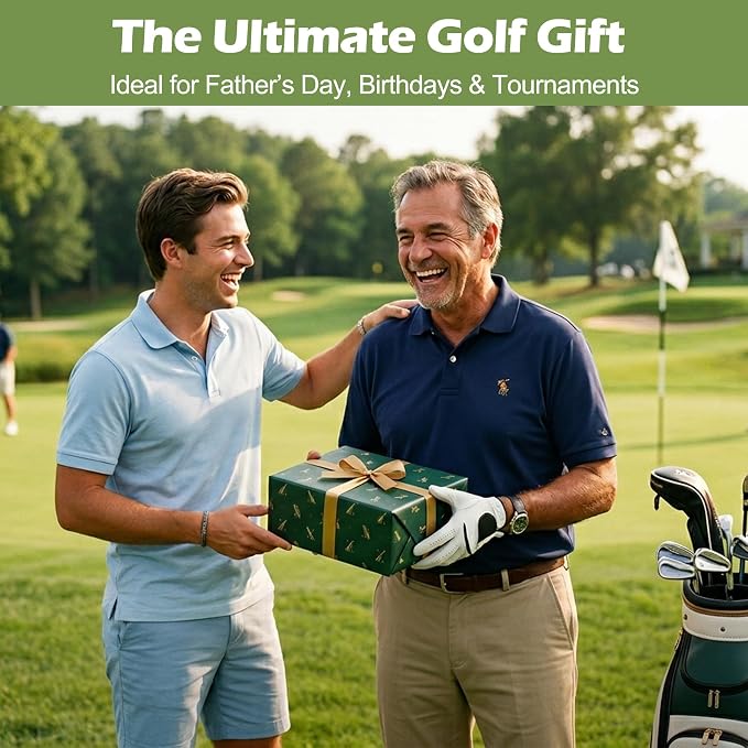 MOSTY Golf Club & Ball Cleaner Bag,Durable Golf Club Cleaning Kit and Ball Washer Pouch,Club Cleaner for Golf Bag, Golf Gifts for Men Women Golfers Him Unique, Essential