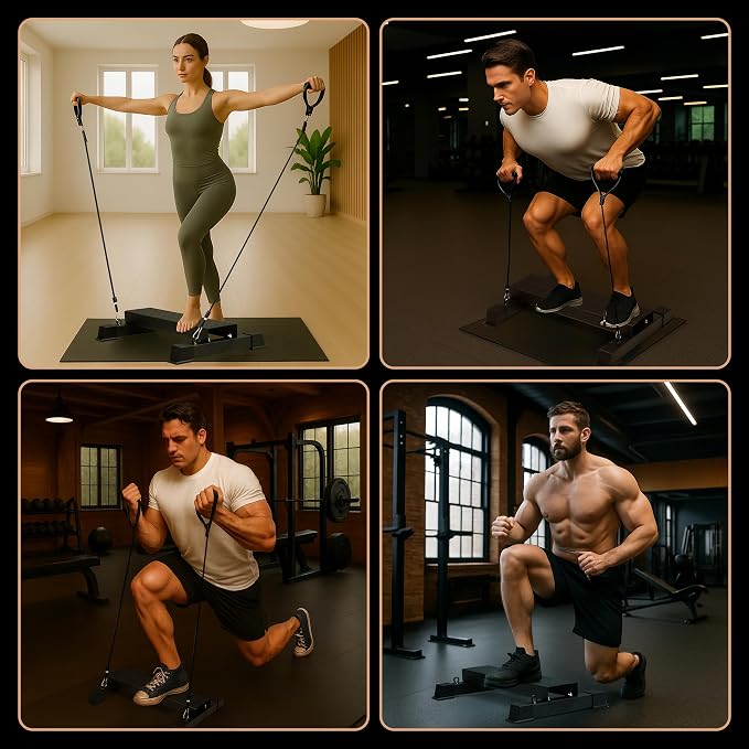 Steel Standing Calf Raise Bar, Anti-Slip Calf Raise Block & Platform, Calf Stretcher Machine for Home Gym, Ankle Rehab & Squat