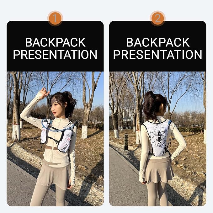 Lightweight Hydration Vest Backpack for Running Cycling Hiking, Water Bladder Pack for Outdoor Sports