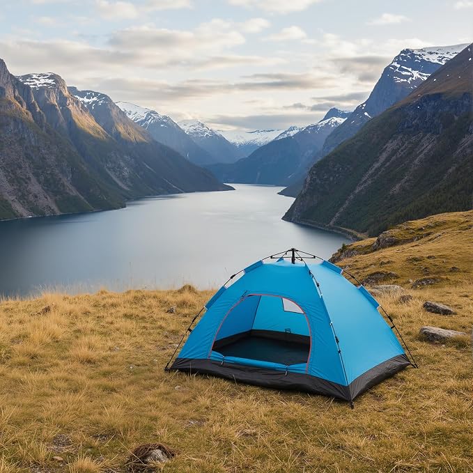 Tudomro 3 Pcs Outdoor Camping Set Include 2 Sleeping Bag for Adults Kids 1 Beach Tent Sun Shelter Seasons Indoor Outdoor Waterproof Camping Accessories for Fishing Hiking