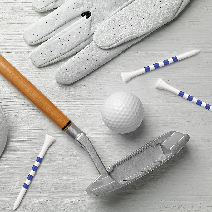 Sosation 200 Pieces Bamboo Golf Tees 3-1/4'' Inch Wooden Golf Tees Reduce Friction and Side Spin