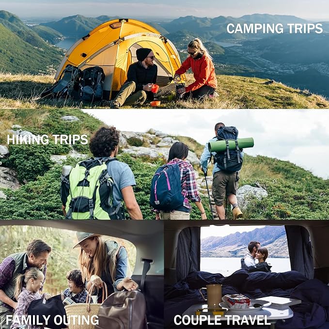 Down Sleeping Bag for Adults, 0°F 10°F 15°F 20°F 600 Fill Power Mummy Lightweight Compact Cold and Warm Weather Backpacking Sleeping Bag for Camping Hiking Outdoor All Seasons