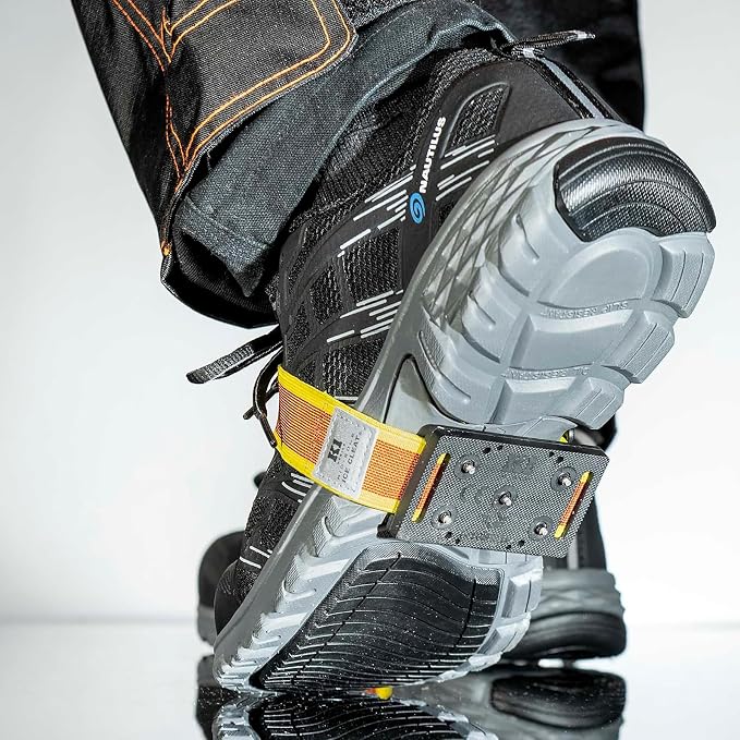 K1 Mid-Sole Intrinsic Ice Cleats for Men & Women - Rotatable Non-Sparking Traction Aids for Winter Snow - High Profile