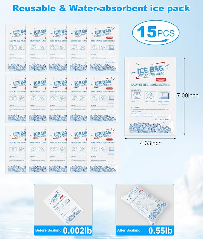 Cooling Vest for Men & Women - Ice Vest with 15pcs Ice Packs Short Cooling Jacket for Hot Weather Summer Work Sports, Adjustable & Reflective