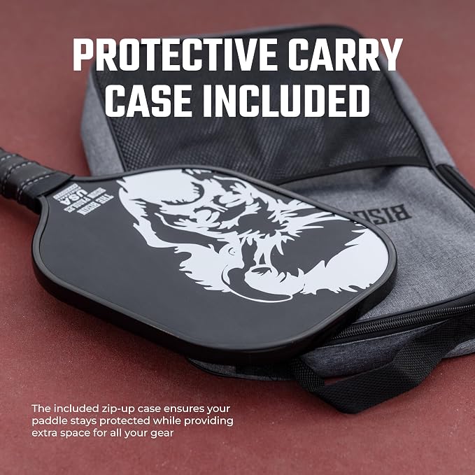 Bison Paddles: Carbon Graphite Pickleball Paddles - Lightweight Pickleball Rackets | Honeycomb Composite Core Improves Pickle Ball Placement and Increases Power | Durable Unibody Construction