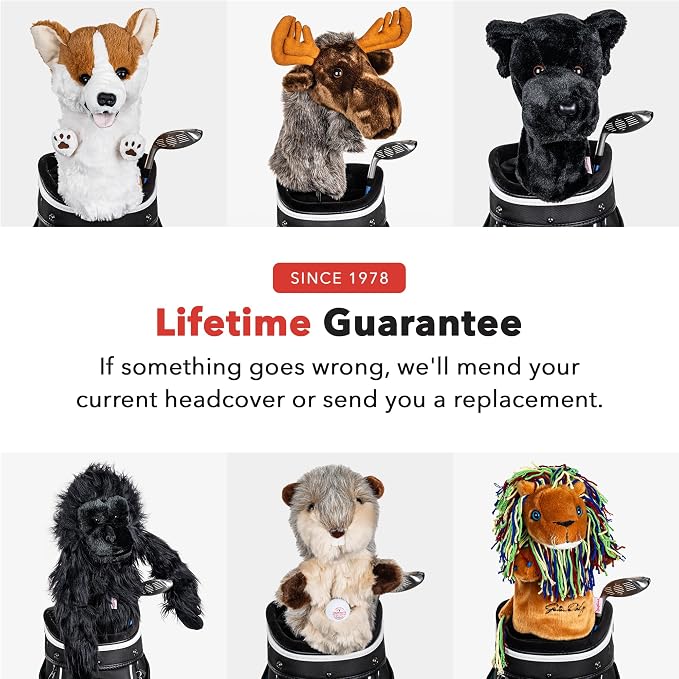 Daphne's Headcovers Moose Driver Headcover | Premium Driver Headcovers | Funny Golf Club Covers | Stylish Protection for Your Clubs | Men's Golf Gear | Driver Headcover for Men and Women